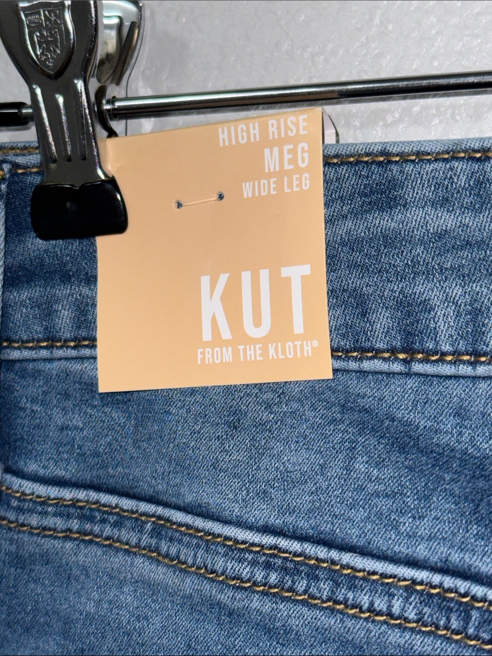 Kut from the Kloth Meg High Rise Wide-Leg Jeans in Sunny Sz 8 NWT - Picture 6 of 10